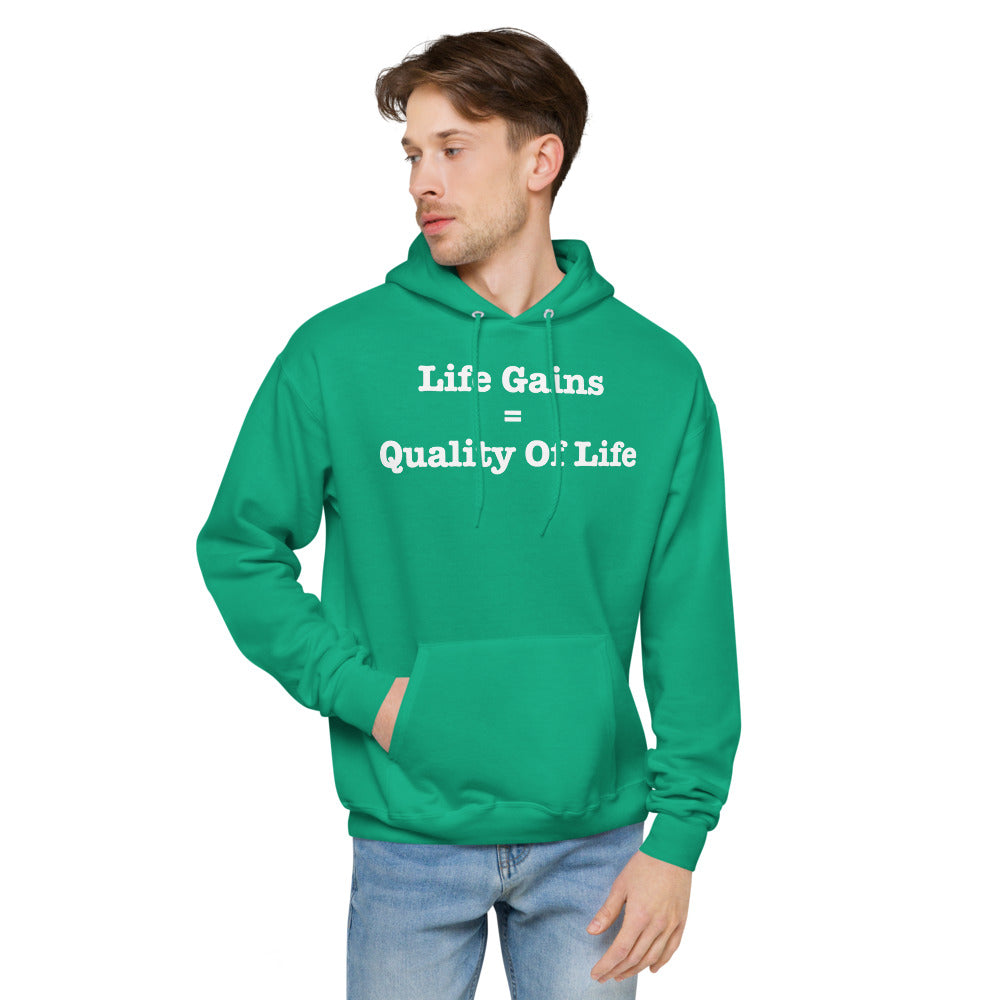 Life Gains Hoodie - Quality of Life Is about Making Those Gains
